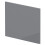Balterley 700mm Square MDF Reversible Shower Bath - Gloss Cloud Grey 1