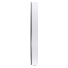 Balterley Blymhill Contemporary Bathroom 8mm Glass Hinged Flipper Wetroom Screen, Chrome Fininsh, 1950 x 322 x 27mm