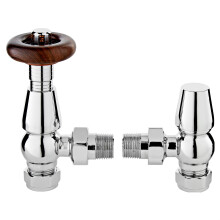 Heating Accessories Camden Angled Thermostatic Valve, Chrome