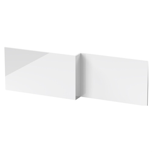 Balterley 1700mm Waterproof Square Shower Bath Front Panel - Gloss White
