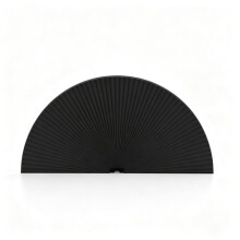 Arch Window Shades Blackout, No Drill Half Circle Honeycomb Blinds for Window Thermal Noise Reduction, Blackout, Black