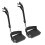 Universal Wheelchair Footrest Replacement - Adjustable Composite Footboard & Heel Loop, Foldable Comfort Support 1