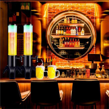 Drink .1.5L Mimosa Dispenser with Ice Tube and LED Light, 50oz/1.58 Qt Tabletop Beer Dispense for Parties