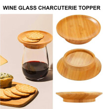 Wine Glass Charcuterie Topper, Wine Glass Charcuterie Board Topper, Wine Glass Topper Coasters for Appetizer Plates 3pcs