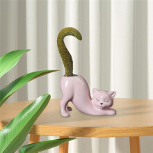 Pot de Fleur Mignon en Forme de Queue de Chat, Animaux de Dessin Animé en Céramique, Pot de Fleur de Cactus Succulent