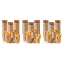 300 Stück Pommes-Halter-Becher 14 Unzen Einweg-Party-Backzubehör zum Mitnehmen, Papier-Popcorn-Boxen,