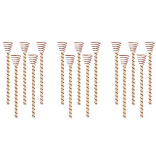 15 PièCes Piquets de Plantes D'ÉLectroculture Longs Piquets de Jardin de Plantes en Cuivre Antennes de Bobine de Cuivre D'ÉLectroculture pour le