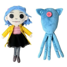 (blue, 25cm) Squid Plush Toy Stuffed Animal Doll for Fans Anime Doll Collectible Gift