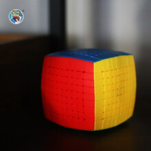 (blue) Colourful 9x9 Rubik’s Cube – Solid-colour, sticker-free, advanced bread-shaped 9x9 Rubik’s Cube