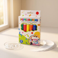 (6pcs) 3D Paint Marker Set Vibrant Colors for Journals Scrapbooks DIY Art Decorations