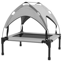 Cooling Raised Pet Bed - Light Grey, 76x61x69.5cm