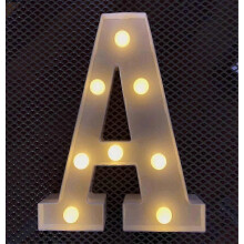 Lampe Led lumineuse avec lettres de l'alphabet, luminaire décoratif d'intérieur, veilleuse de fête