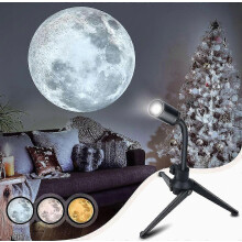 Mise à niveau de la veilleuse du projecteur de lune qui ne se décolore pas, lampe de lune USB, rotative à 360