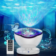 Projecteur de lumière naturelle avec télécommande, simulateur de ciel océanique LED, 6 effets naturels