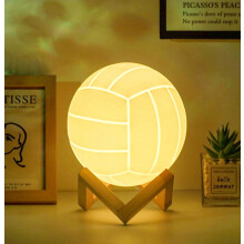 Veilleuse de volley-ball lampe imprimée en 3D avec télécommande, 16 couleurs changeantes, décoration de table, cadeau 5,