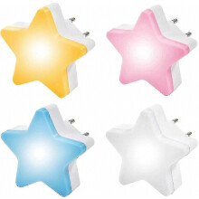 Veilleuse LED étoile avec capteur crépusculaire et variateur automatique pour une ambiance apaisante-XY