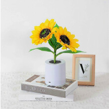 Rechargeable Sunflower Led Simulation Night Light Room Bedroom Bedside Decoration Atmosphere Light_lzyh
