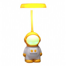 Stolná lampa astronaut pre deti Novinka Spaceman LED nočné svetlo so 7 farbami Lampa do detskej izby s flexibilným husím