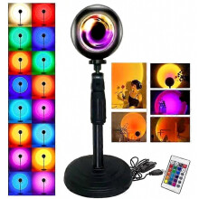 Lámpara Sunset - Iluminación ambiental con mando a distancia negro