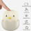 LED Child Night Light Rechargeable Eggshell Chicken Emotion Lamp with Touch Control 2