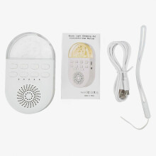 Ruido blanco 10 sonidos naturales 2 canciones de cuna Función de luz nocturna USB recargable música portátil máquina de