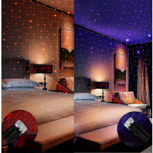 2 Piezas De Luces De Estrellas De Bola Mágica Usb Rojas Y Púrpuras Coche Lleno De Estrellas Luces De Atmósfera Luces De