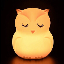 Farebné detské nočné svetlo, dotykové svetlo LED nočná lampa, 9 farieb USB nabíjateľná lampa, silikónová lampa, nočná la
