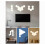 Wall Creative Night Light LED Bedroom Decorative Hexagonal Module Honeycomb Modeling Lamp Bedside Background Lights 3