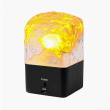 Veilleuse avec haut-parleur Bluetooth – 16 couleurs d'ondulation océanique – pour chambre à coucher, salon, fête