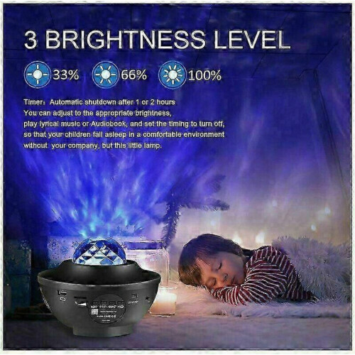 Phares étoiles à LED, phares rotatifs et amplificateurs à 21 modes ; télécommande 2
