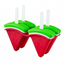 Watermeloen Ice Pop Mallen Silicagel 4 Cellen Creatieve Keuken Restaurant Gereedschap Siliconen Watermeloen Stick Mold