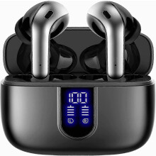 bluetooth headset true wireless earplugs 60H playback LED power display headset
