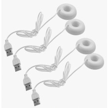 4X blanc beignet humidificateur USB bureau bureau Mini humidificateur Portable créatif purificateur d'air blanc