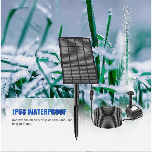 180L/H Solar Power Αντλία Σιντριβάνι Αντλία νερού για Bird Bath Garden Backyard Pool Solar P 1