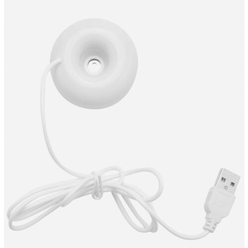 4X White Donut Humidifier USB Desktop Mini Humidifier Φορητός Creative Air Purifier Λευκός 1