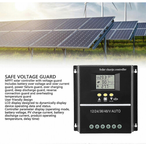 MPPT Solar Charge Controller 12-48V 100V 100A Efficient Regulator 2