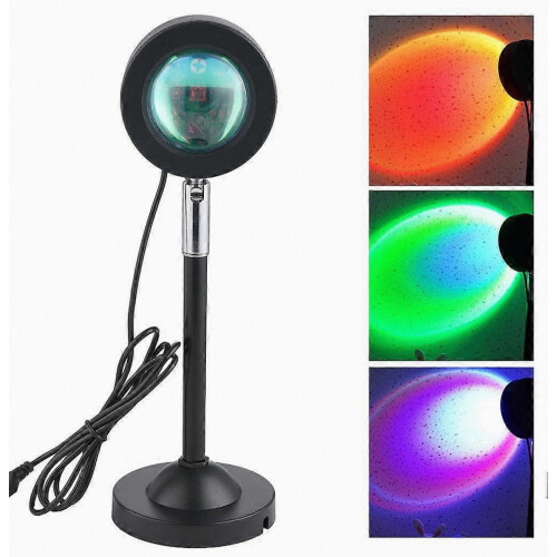 Mini Sunset Lamp RGB - Luce d'atmosfera telecomandata per scrivania