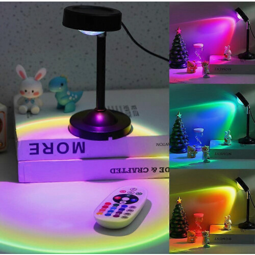Mini Sunset Lamp RGB - Luce d'atmosfera telecomandata per scrivania 2
