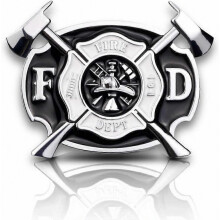 2025 Etiqueta engomada del coche del metal de los bomberos del último modelo, etiqueta del departamento de bomberos, emb