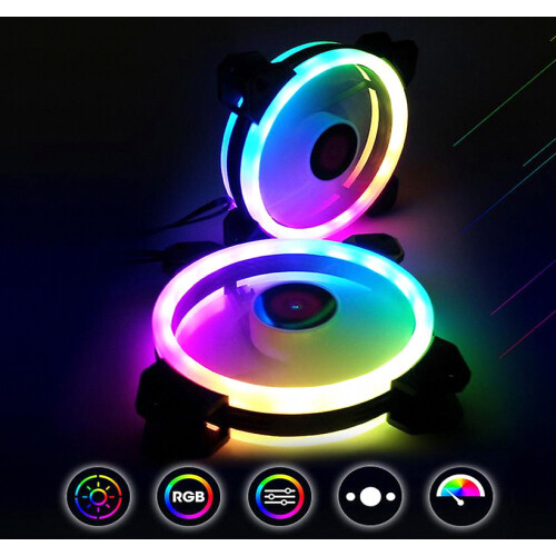 Θήκη υπολογιστή με ανεμιστήρα ψύξης RGB Ρυθμιζόμενος ανεμιστήρας κα 2
