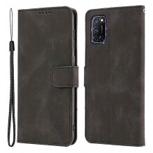 Compatibel voor Oppo A72 / A52 / A92 4G portemonnee telefoonhoes PU lederen standaard schokbestendige flip cover met rie