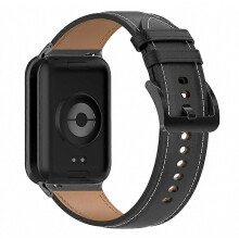 Compatibel voor Xiaomi Smart Band 8 Pro horlogeband Echt koeienhuid lederen gesp horlogeband