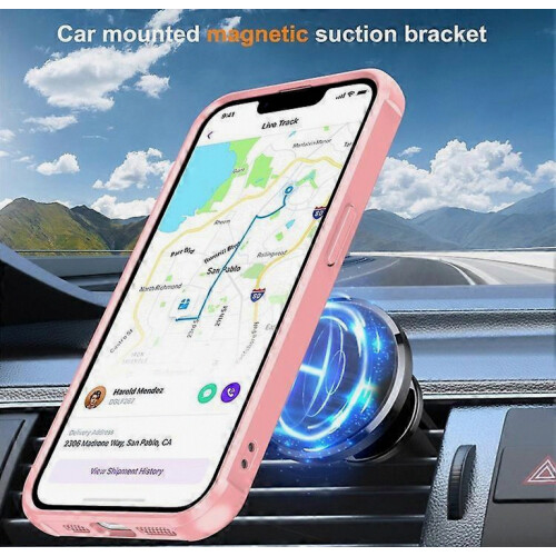 Συμβατή για iPhone 16e Θήκη Συμβατή με MagSafe Ring Holder Kickstand TPU + Κάλυμμα τηλε 2