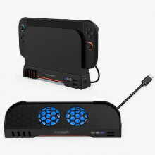DOBE TNS-31111 Συμβατό για Nintendo Switch 2 Heat Dissipation Dual Fan Cooling Stand με φως RGB