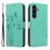 Συμβατό με δερμάτινες θήκες Samsung Galaxy S25 FE PU Flower Pattern Βάση τηλεφώνου Κ 1