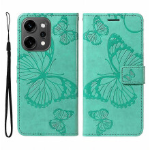 Compatibel voor Oppo Reno14 Pro 5G (China) / Oppo Reno14 Pro 5G (wereldwijd) Portemonneehoesje Bloemen vlinder bedrukt l