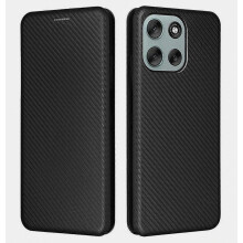 Compatibel voor Motorola Moto G56 5G hoesje Koolstofvezel textuur Valbestendig PU lederen telefoonhoes