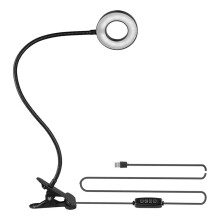Desk Lamp, LED Clip Light Reading Lights USB Book Clamp Light with 3 Color Modes Eye Protection Kids Desk Lamp