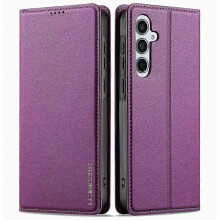 LC.IMEEKE L1-serie compatibel voor Samsung Galaxy S25 hoesje PU lederen portemonnee standaard beschermende telefoonhoes