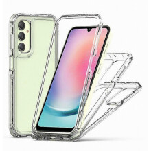 Compatibel voor Samsung Galaxy A24 4G (162,1 x 77,6 x 8,3 mm) Clear Case Acryl + TPU Hybride telefoonhoes